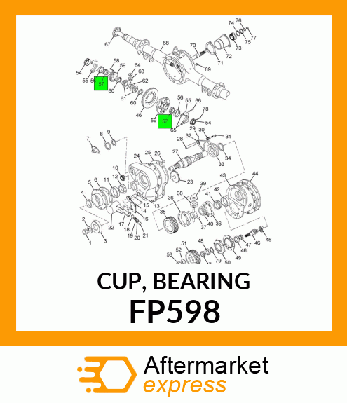 CUP, BEARING FP598