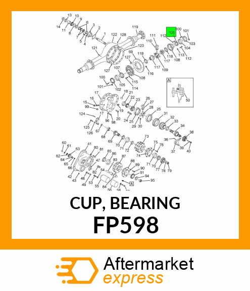 CUP, BEARING FP598