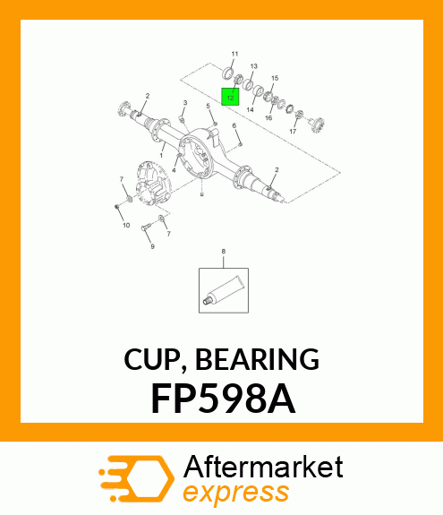 CUP, BEARING FP598A