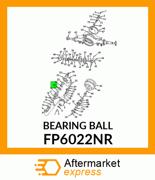 BEARING BALL FP6022NR