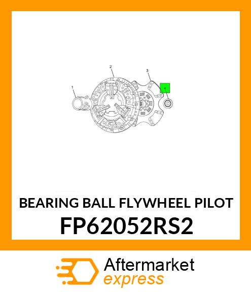 BEARING BALL FLYWHEEL PILOT FP62052RS2