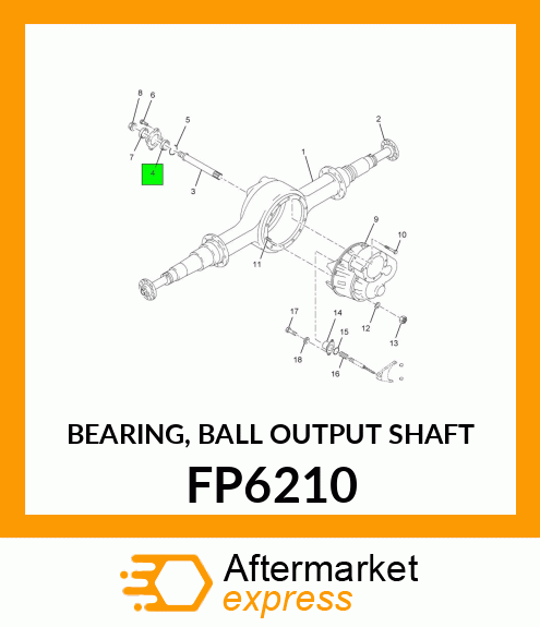 BEARING, BALL OUTPUT SHAFT FP6210