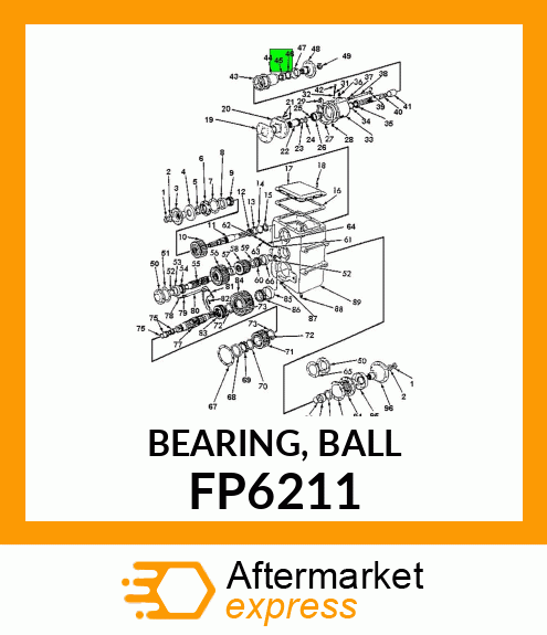 BEARING, BALL FP6211