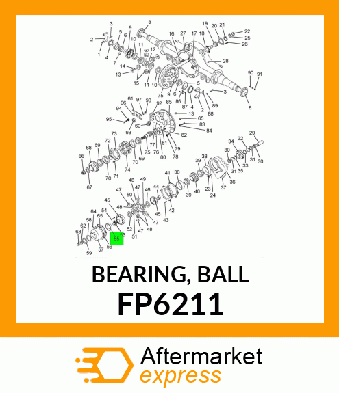 BEARING, BALL FP6211