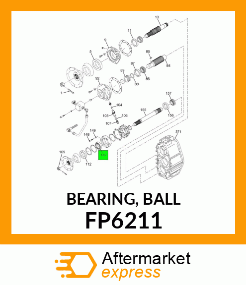 BEARING, BALL FP6211