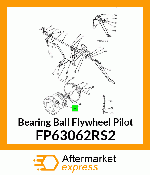Bearing Ball Flywheel Pilot FP63062RS2