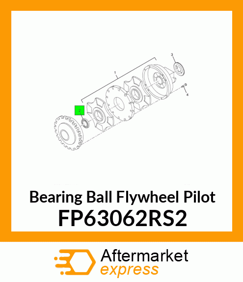 Bearing Ball Flywheel Pilot FP63062RS2