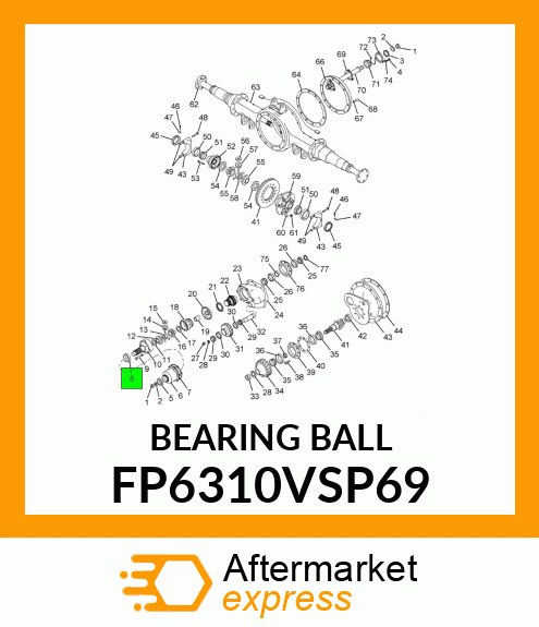 BEARING BALL FP6310VSP69