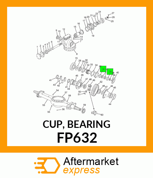 CUP, BEARING FP632