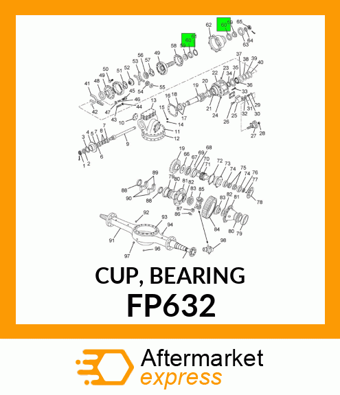 CUP, BEARING FP632