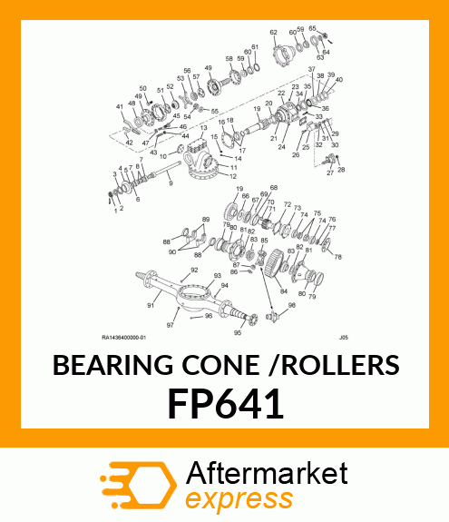 BEARING CONE /ROLLERS FP641