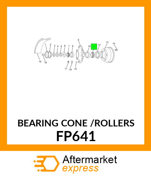 BEARING CONE /ROLLERS FP641