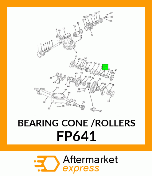 BEARING CONE /ROLLERS FP641