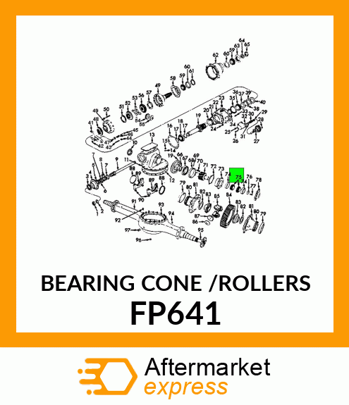 BEARING CONE /ROLLERS FP641