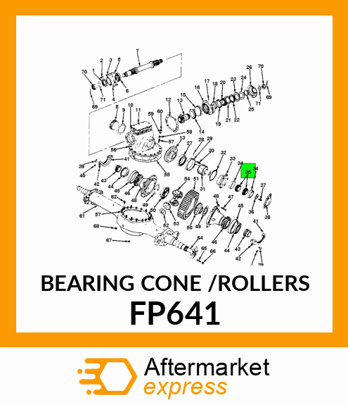 BEARING CONE /ROLLERS FP641