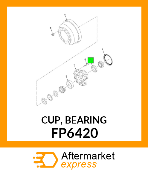 CUP, BEARING FP6420