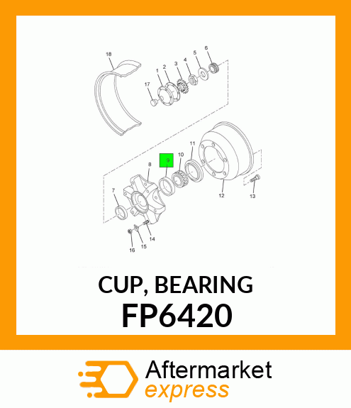 CUP, BEARING FP6420