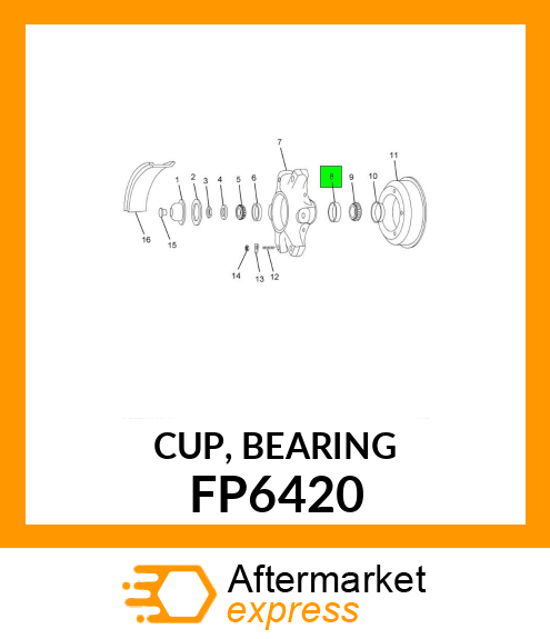 CUP, BEARING FP6420