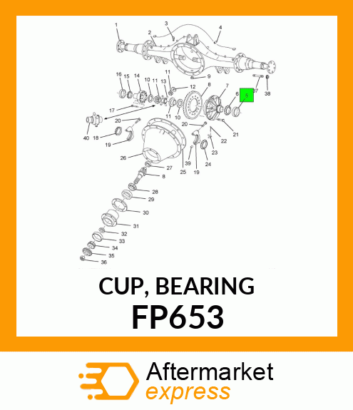 CUP, BEARING FP653