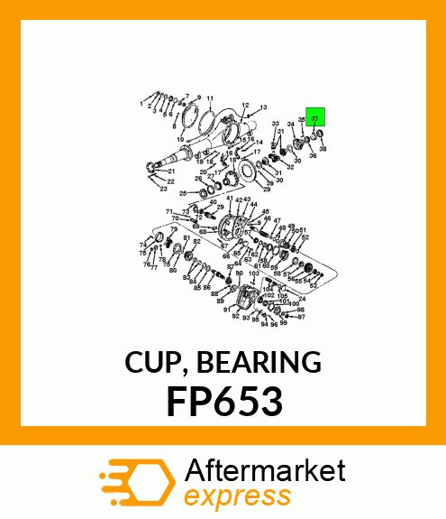 CUP, BEARING FP653