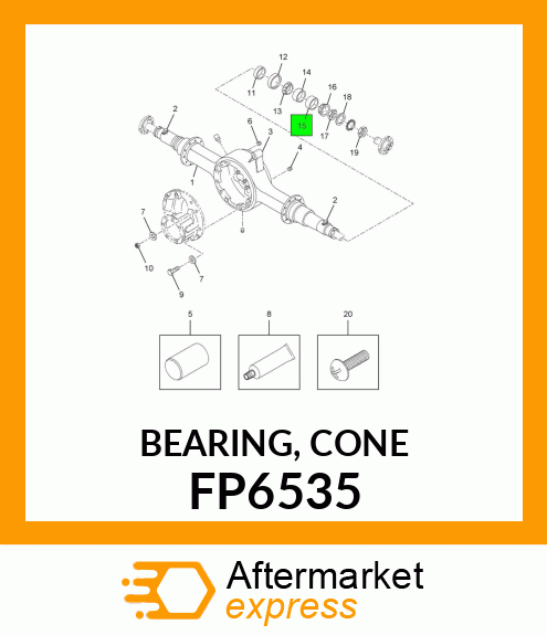 BEARING, CONE FP6535