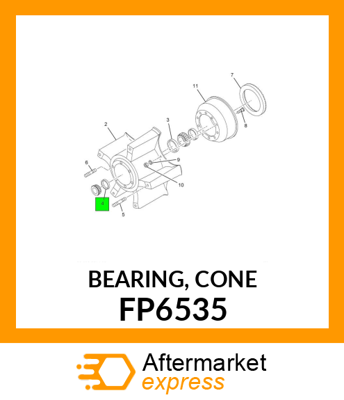 BEARING, CONE FP6535