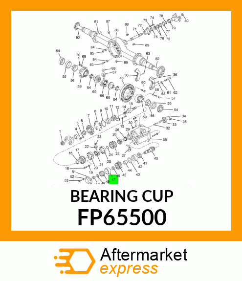 CUP, BEARING FP65500