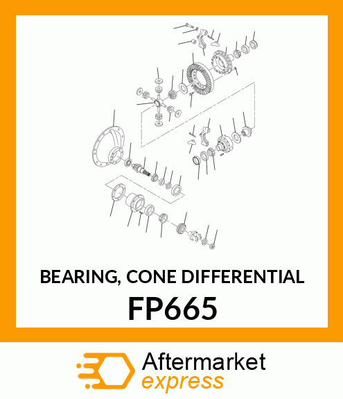 BEARING, CONE DIFFERENTIAL FP665