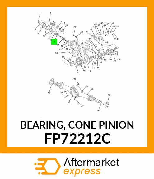 BEARING, CONE PINION FP72212C