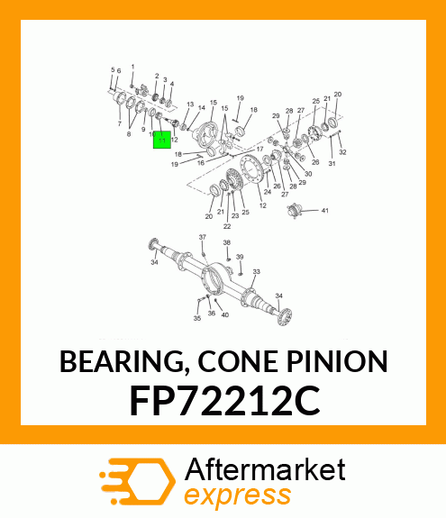 BEARING, CONE PINION FP72212C