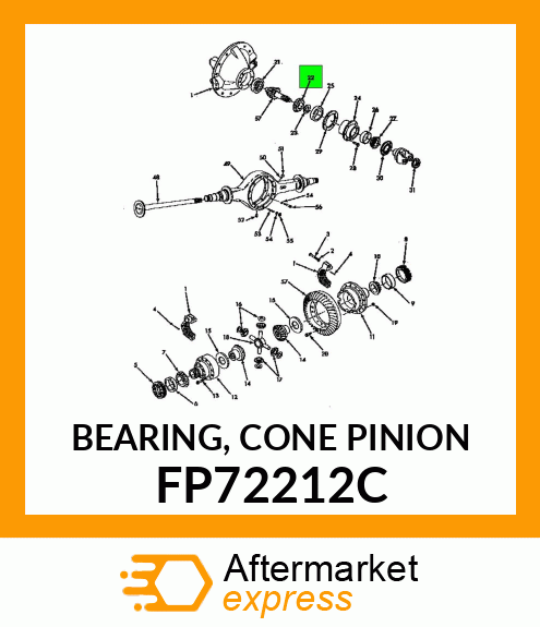 BEARING, CONE PINION FP72212C