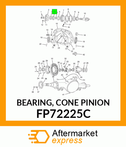 BEARING, CONE PINION FP72225C