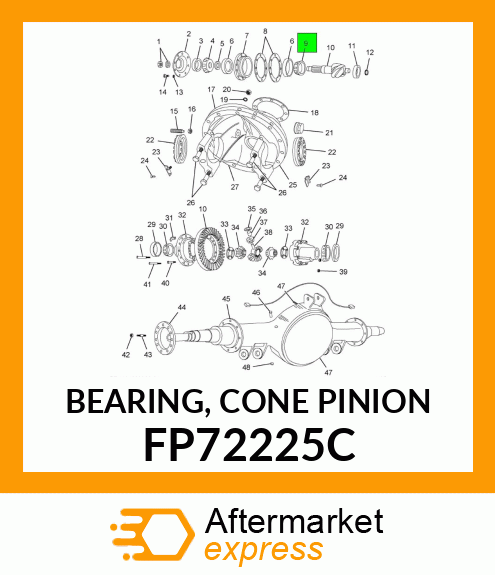 BEARING, CONE PINION FP72225C