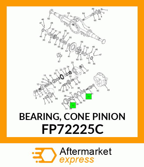 BEARING, CONE PINION FP72225C