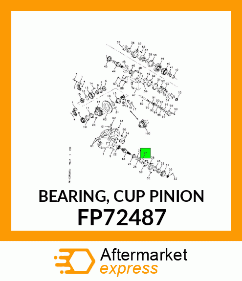 BEARING, CUP PINION FP72487