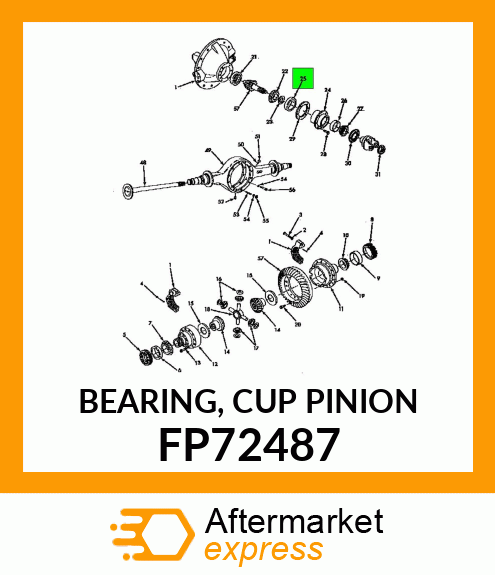 BEARING, CUP PINION FP72487