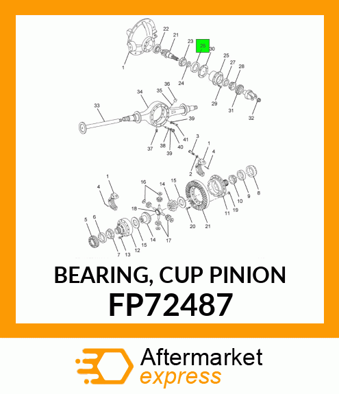 BEARING, CUP PINION FP72487