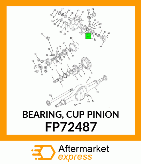 BEARING, CUP PINION FP72487