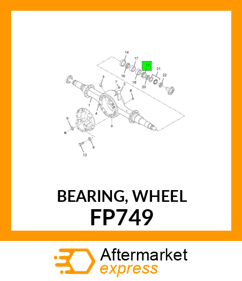 BEARING, WHEEL FP749