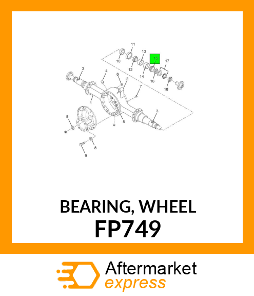 BEARING, WHEEL FP749