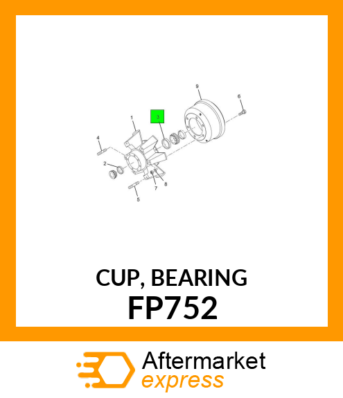 CUP, BEARING FP752