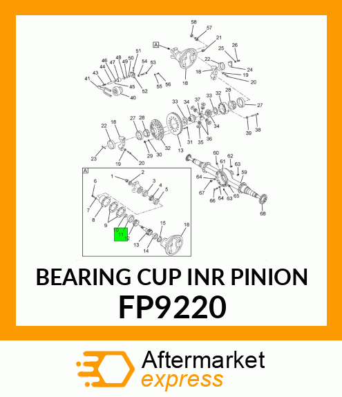 BEARING CUP INR PINION FP9220