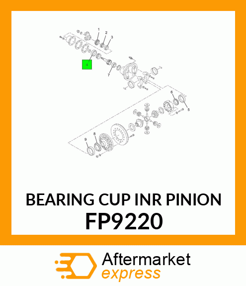 BEARING CUP INR PINION FP9220