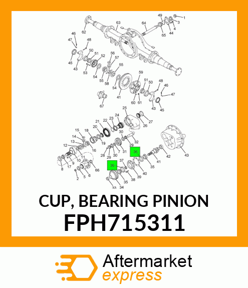 CUP, BEARING PINION FPH715311