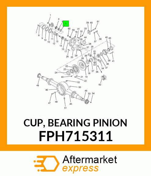 CUP, BEARING PINION FPH715311