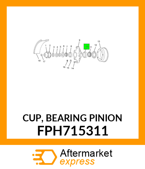 CUP, BEARING PINION FPH715311