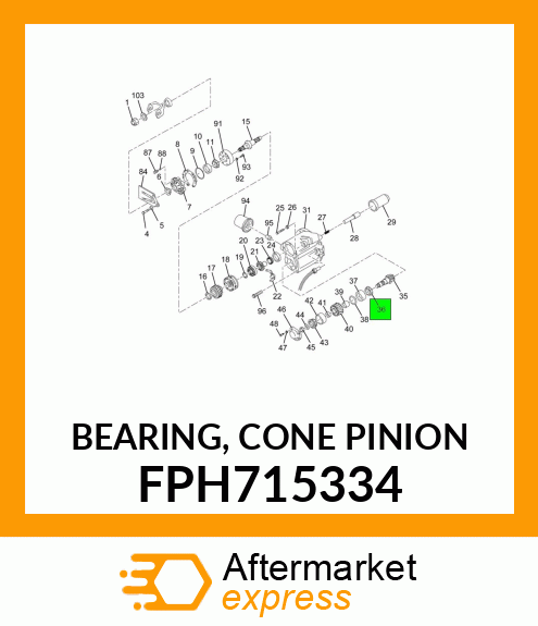 BEARING, CONE PINION FPH715334