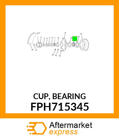 CUP, BEARING FPH715345