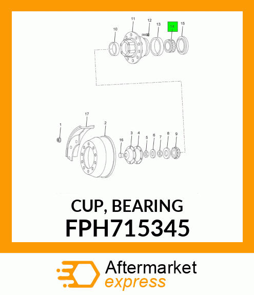 CUP, BEARING FPH715345