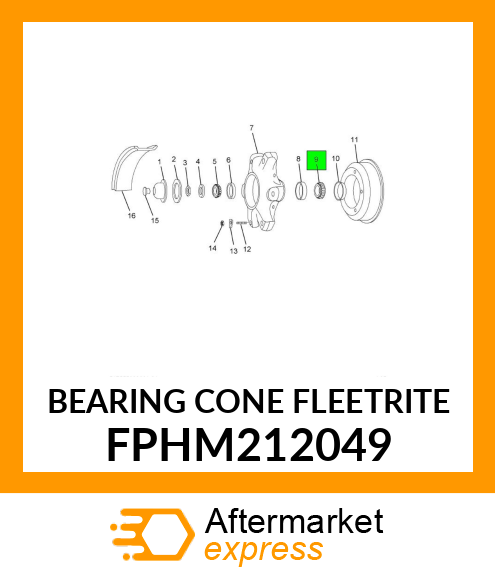 BEARING CONE FLEETRITE FPHM212049